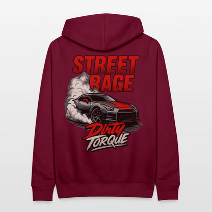 DirtyTorque Street Rage Hoodie Women - Bordeaux