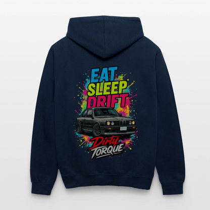 DirtyTorque Eat Sleep Drift  Premium Hoodie Unisex - Navy/Rot