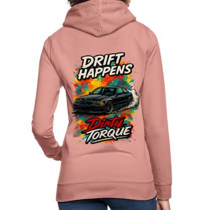 DirtyTorque E36 Drift Frauen Hoodie - Altrosa