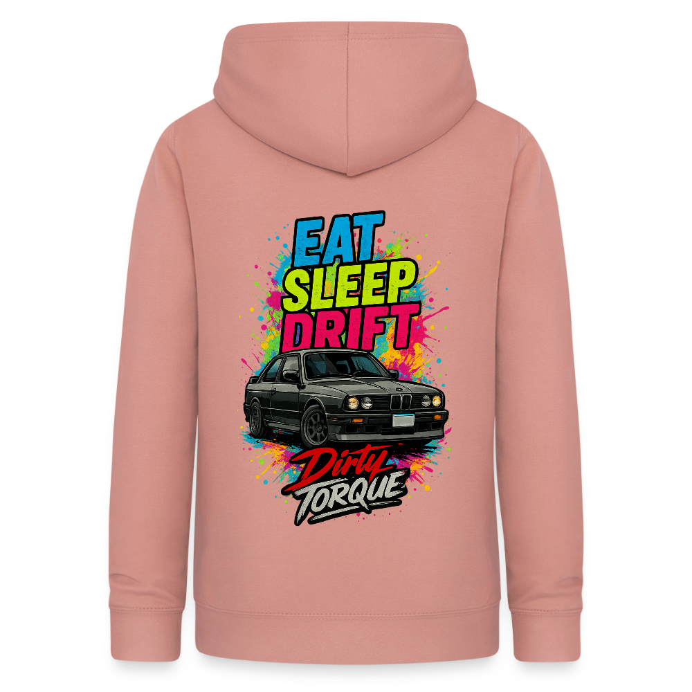DirtyTorque Eat Sleep Drift Hoodie Women - Altrosa
