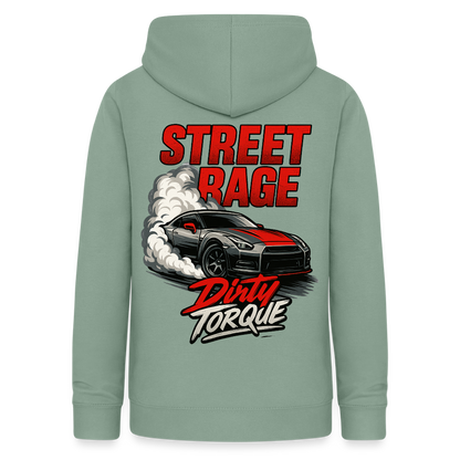 DirtyTorque Street Rage Hoodie Women - Graugrün