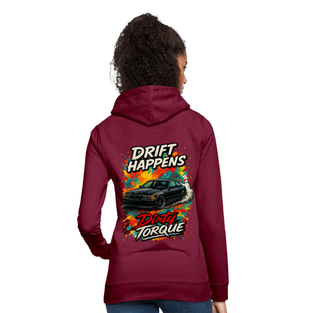 DirtyTorque E36 Drift Frauen Hoodie - Bordeaux
