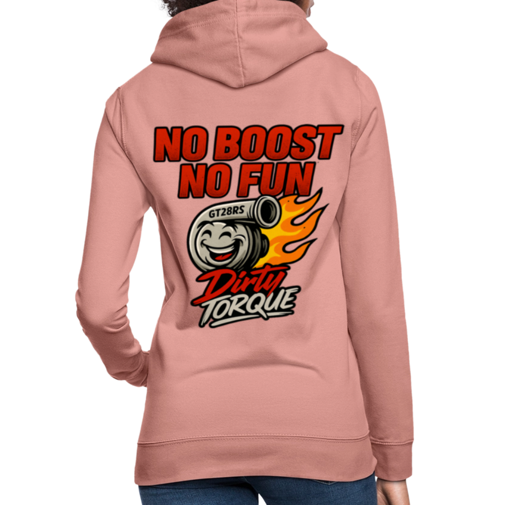 DirtyTorque No Boost No Fun Hoodie Women - Altrosa