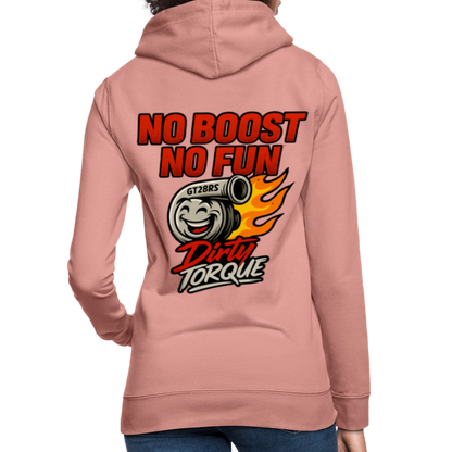DirtyTorque No Boost No Fun Hoodie Women - Altrosa