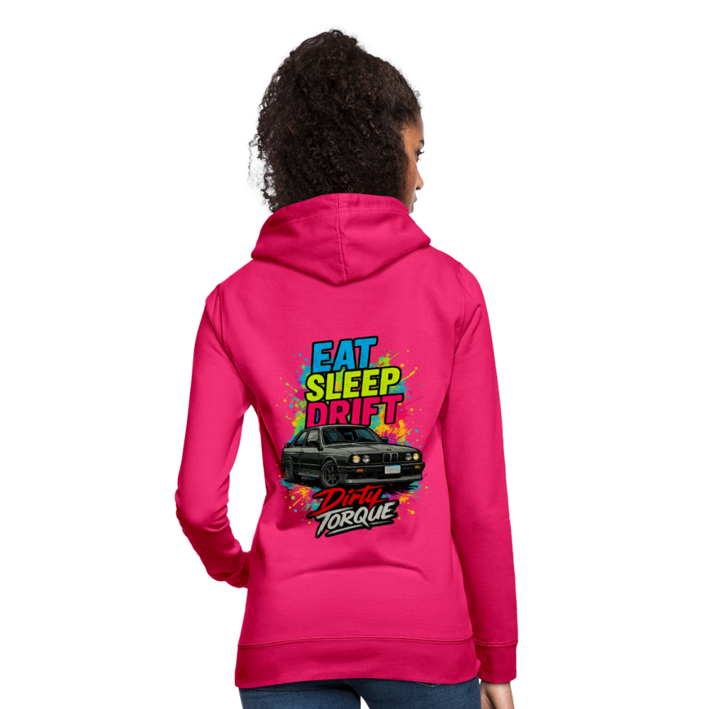 DirtyTorque Eat Sleep Drift Hoodie Women - dunkles Pink