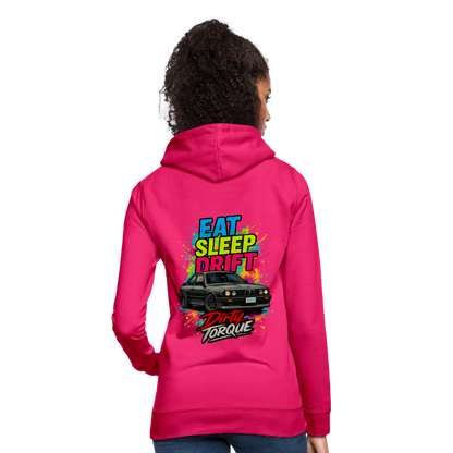 DirtyTorque Eat Sleep Drift Hoodie Women - dunkles Pink