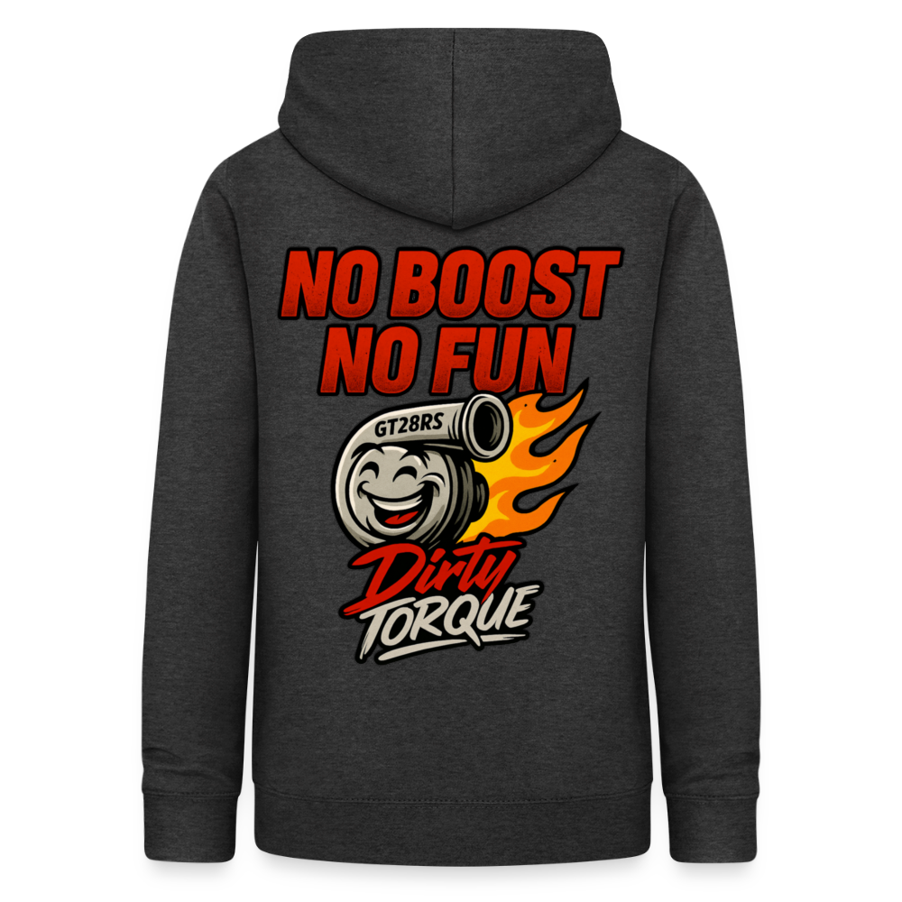 DirtyTorque No Boost No Fun Hoodie Women - Anthrazit
