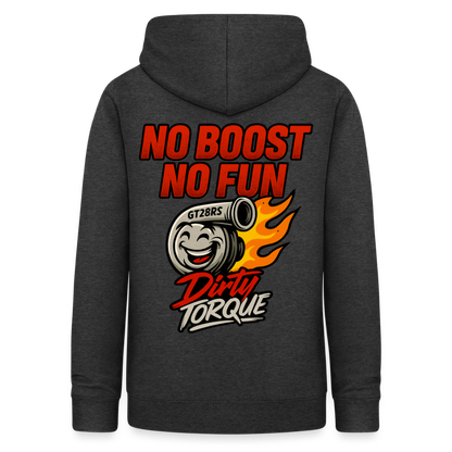 DirtyTorque No Boost No Fun Hoodie Women - Anthrazit