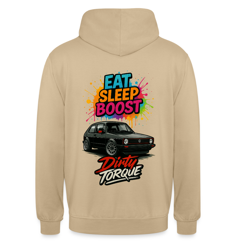 DirtyTorque Eat Sleep Boost Hoodie Unisex - Beige