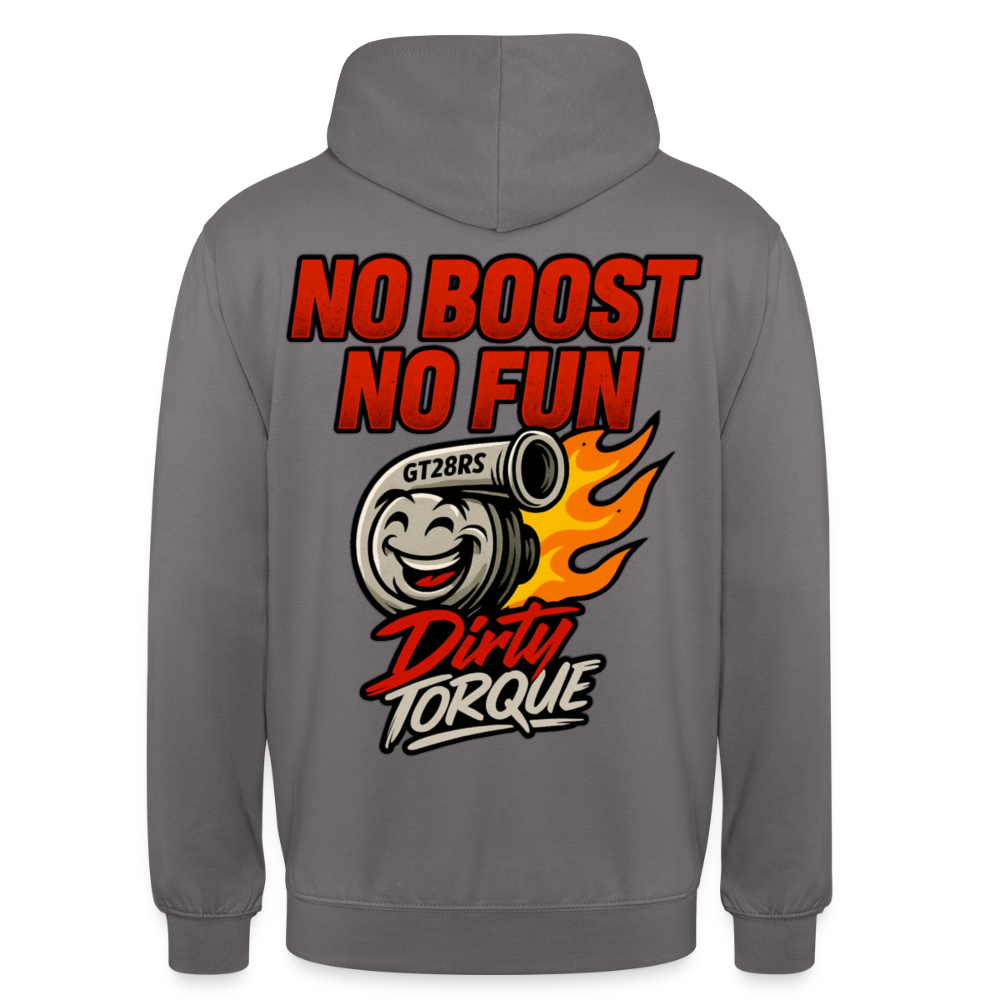 DirtyTorque No Boost No Fun Hoodie Unisex - Mittelgrau