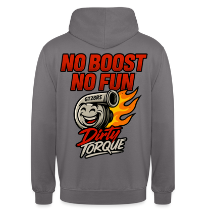 DirtyTorque No Boost No Fun Hoodie Unisex - Mittelgrau