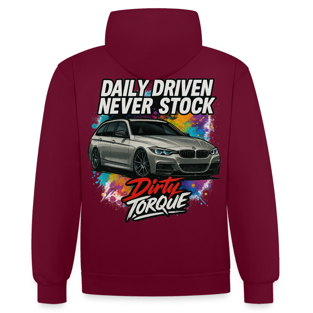 DirtyTorque Daily  Premium Hoodie Unisex - Weinrot/Anthrazit