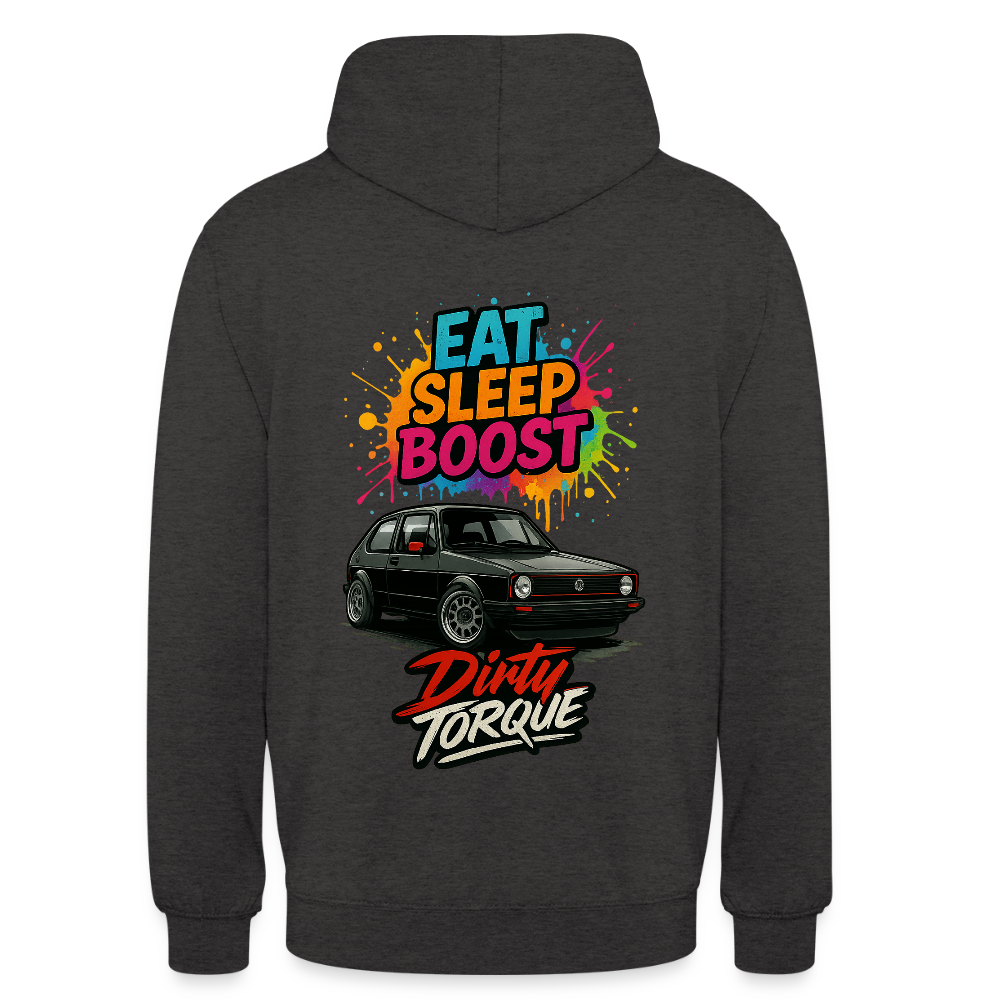 DirtyTorque Eat Sleep Boost Hoodie Unisex - Anthrazit