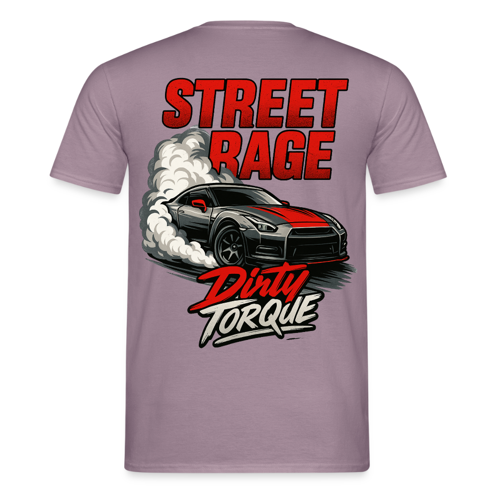 DirtyTorque Street Rage Tee Men - Lilagrau 