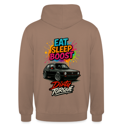 DirtyTorque Eat Sleep Boost Hoodie Unisex - Mokka