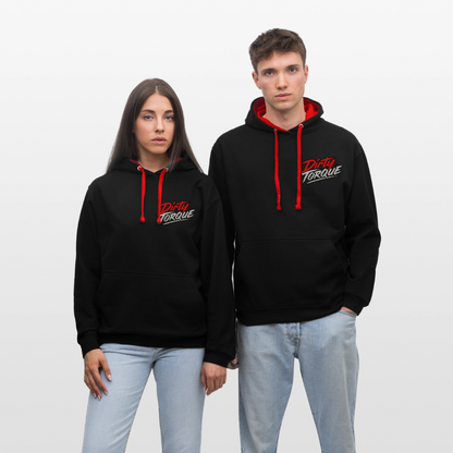 DirtyTorque E36 Drift  Premium Hoodie Unisex - Schwarz/Rot