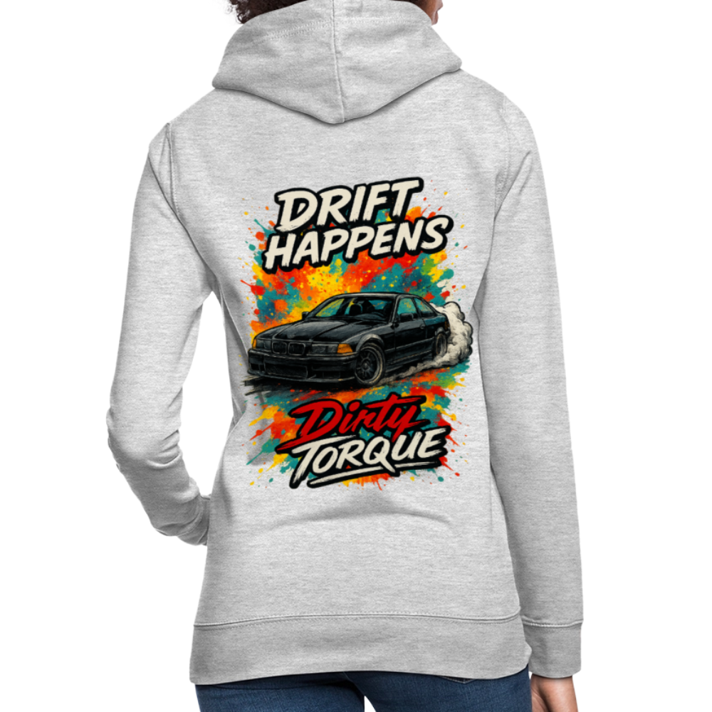 DirtyTorque E36 Drift Frauen Hoodie - Hellgrau meliert