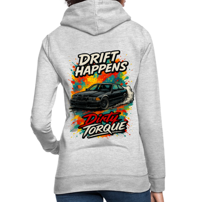 DirtyTorque E36 Drift Frauen Hoodie - Hellgrau meliert