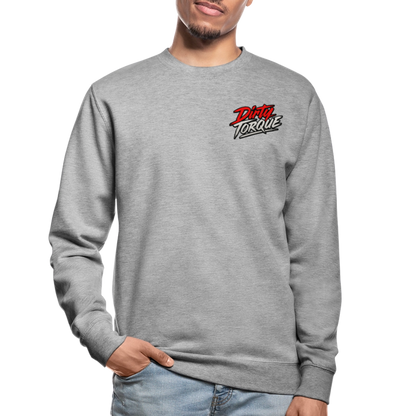 Unisex Pullover - Weißgrau meliert