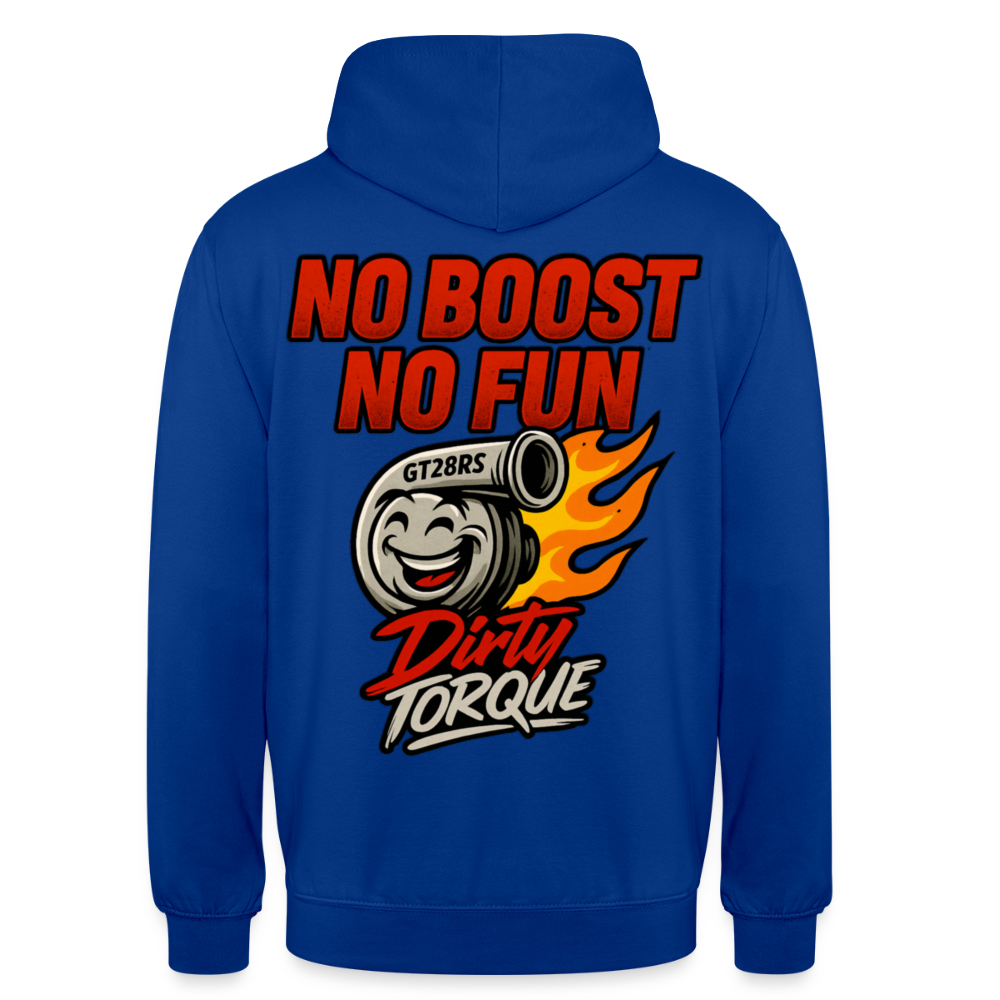 DirtyTorque No Boost No Fun Hoodie Unisex - Royalblau