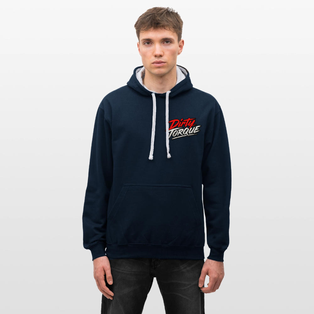 DirtyTorque Daily  Premium Hoodie Unisex - Navy/Grau meliert