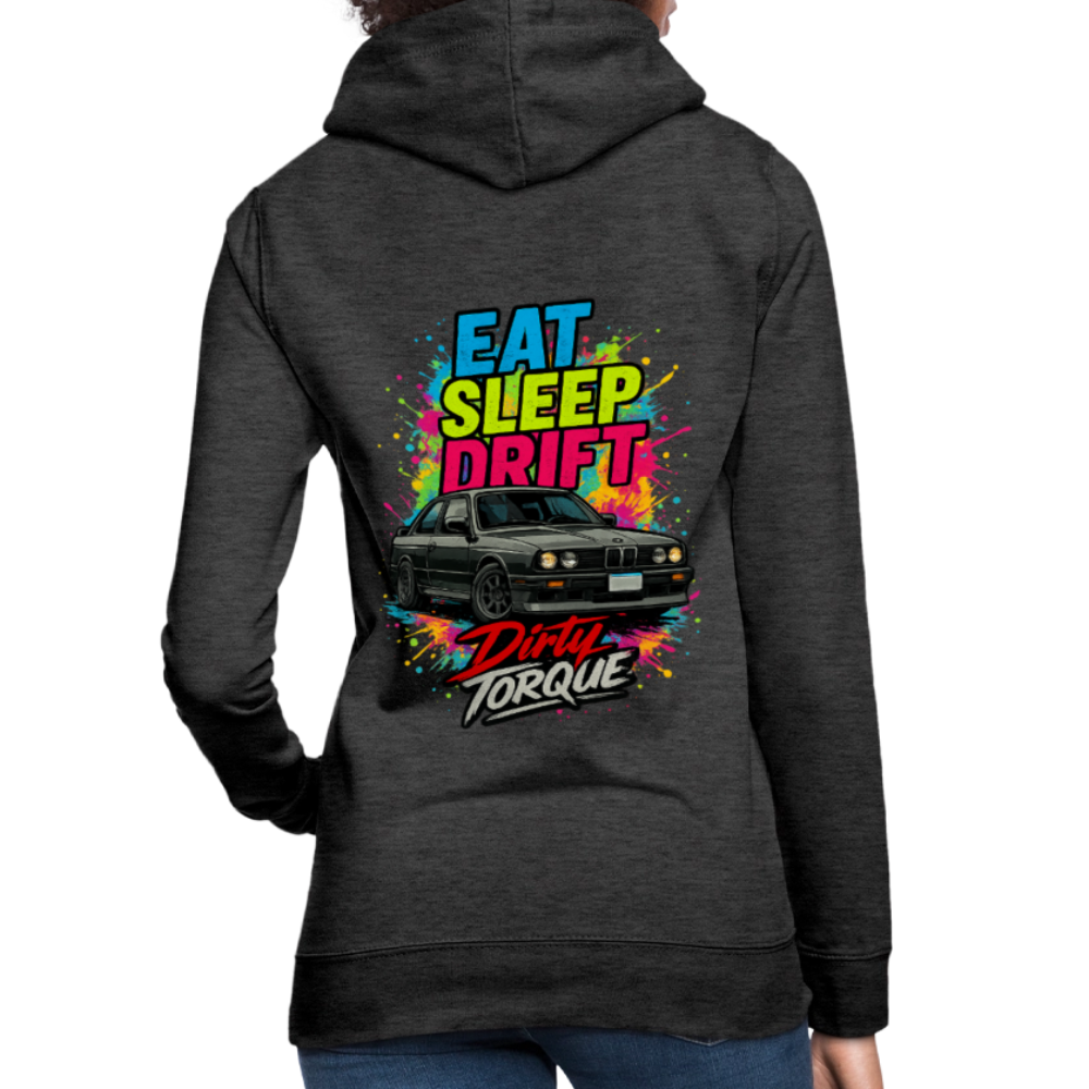 DirtyTorque Eat Sleep Drift Hoodie Women - Anthrazit