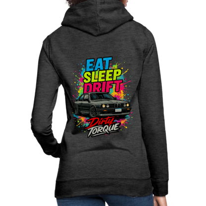 DirtyTorque Eat Sleep Drift Hoodie Women - Anthrazit