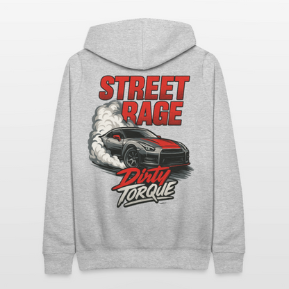 DirtyTorque Street Rage Hoodie Women - Hellgrau meliert