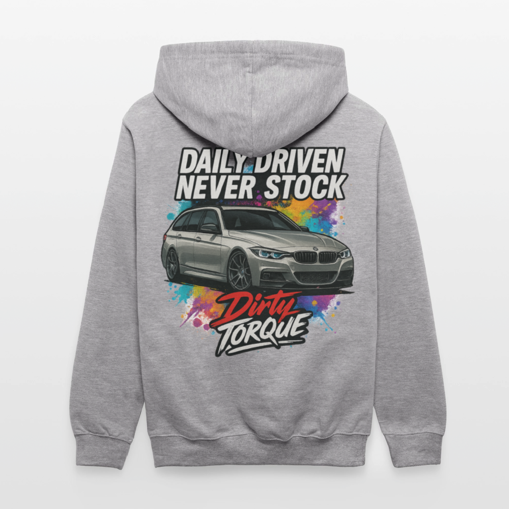 DirtyTorque Daily  Premium Hoodie Unisex - Grau meliert/Navy