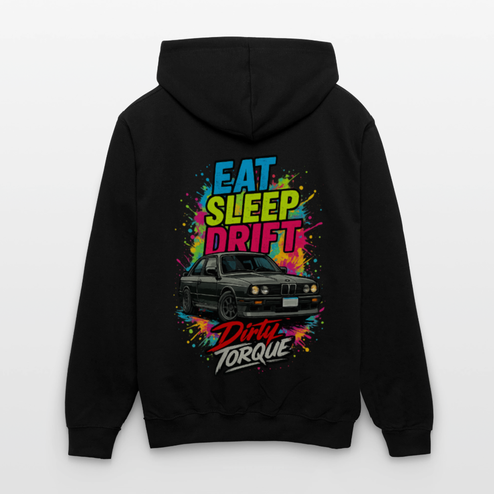 DirtyTorque Eat Sleep Drift  Premium Hoodie Unisex - Schwarz/Grau meliert