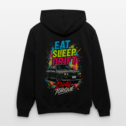 DirtyTorque Eat Sleep Drift  Premium Hoodie Unisex - Schwarz/Grau meliert