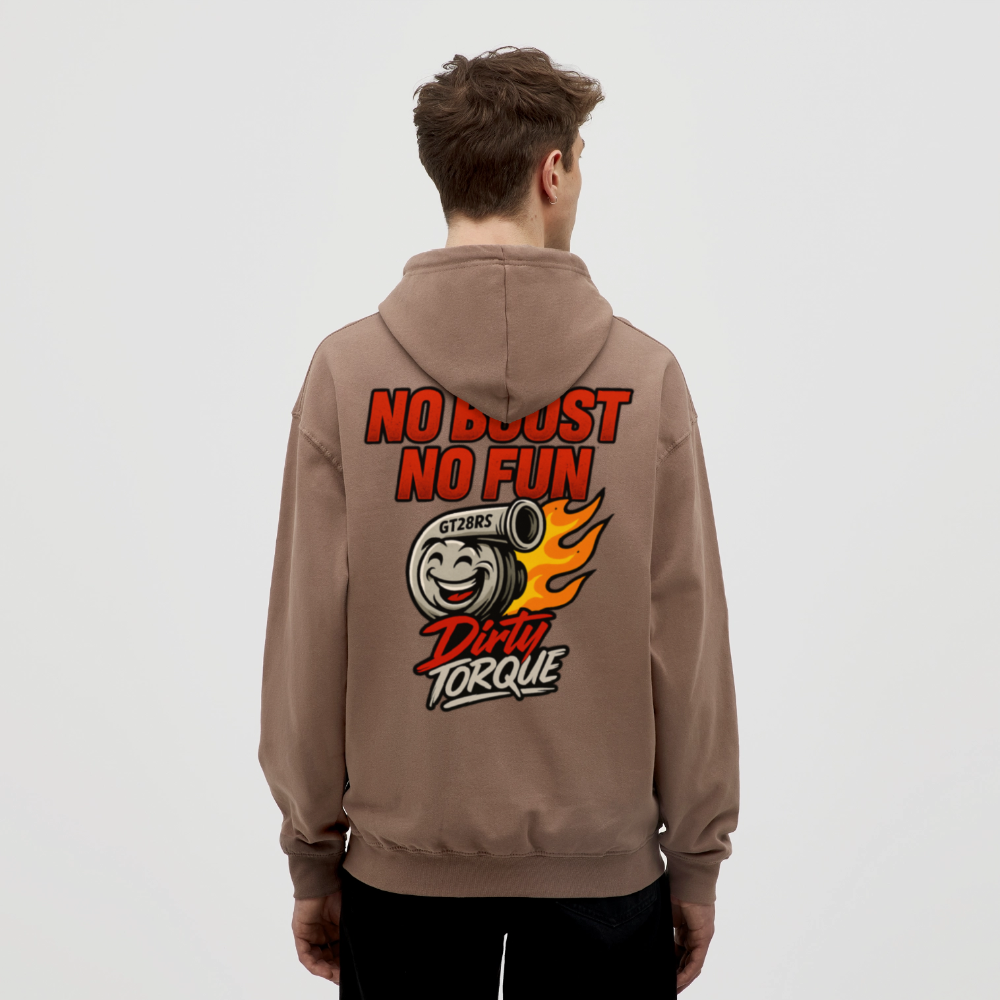 DirtyTorque No Boost No Fun Hoodie Unisex - Mokka