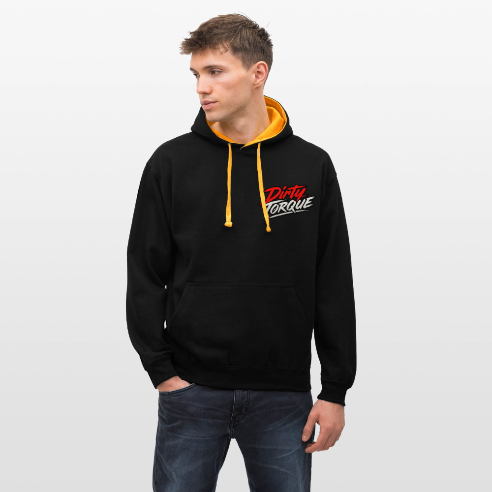 DirtyTorque E36 Drift  Premium Hoodie Unisex - Schwarz/Gold