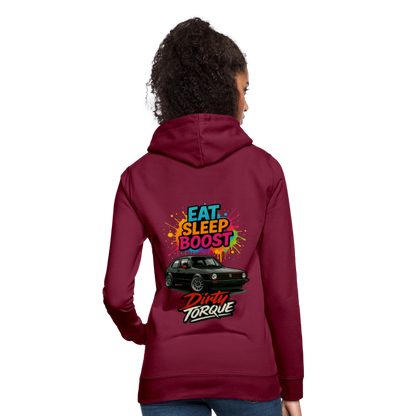 DirtyTorque Eat Sleep Boost Frauen Hoodie - Bordeaux