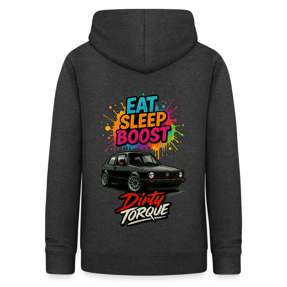 DirtyTorque Eat Sleep Boost Frauen Hoodie - Anthrazit