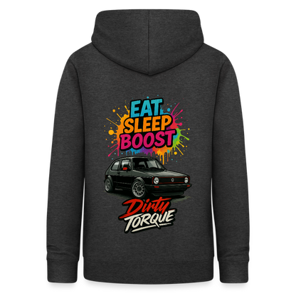 DirtyTorque Eat Sleep Boost Frauen Hoodie - Anthrazit