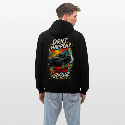 DirtyTorque E36 Drift  Premium Hoodie Unisex - Schwarz/Rot