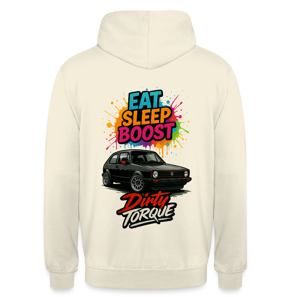 DirtyTorque Eat Sleep Boost Hoodie Unisex - Vanille-Milchshake