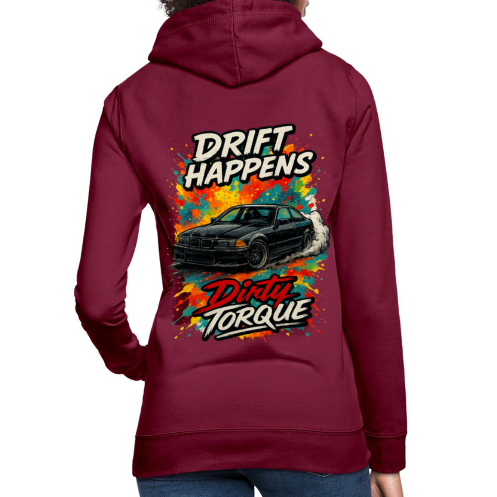 DirtyTorque E36 Drift Frauen Hoodie - Bordeaux