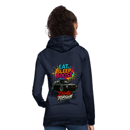 DirtyTorque Eat Sleep Boost Frauen Hoodie - Navy