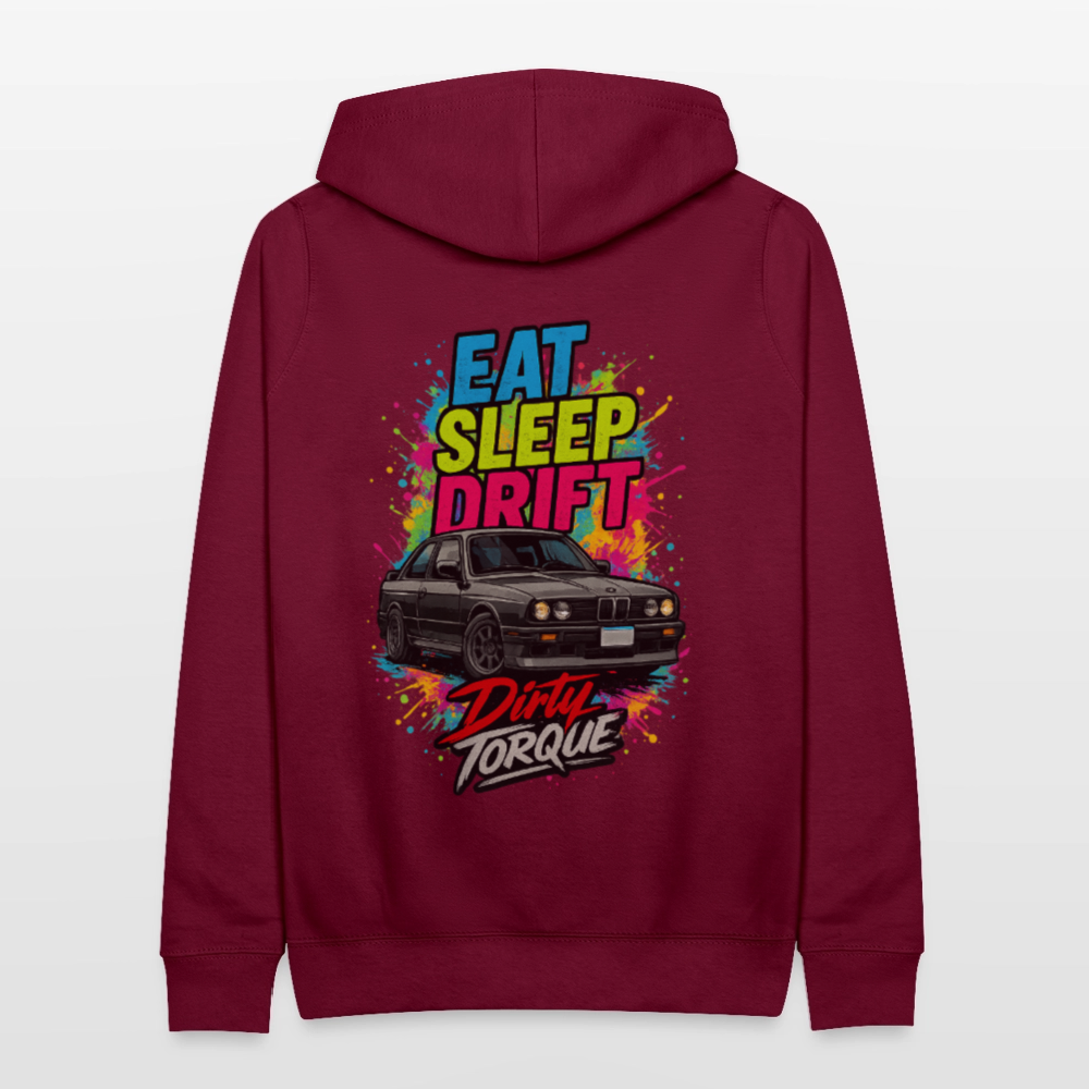 DirtyTorque Eat Sleep Drift Hoodie Women - Bordeaux