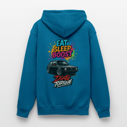 DirtyTorque Eat Sleep Boost Hoodie Unisex - Tiefseeblau 