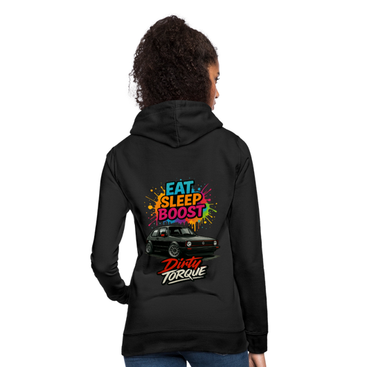 DirtyTorque Eat Sleep Boost Frauen Hoodie - Schwarz