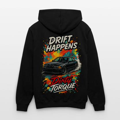 DirtyTorque E36 Drift  Premium Hoodie Unisex - Schwarz/Gold