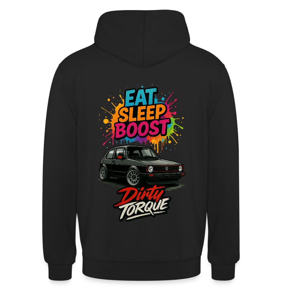 DirtyTorque Eat Sleep Boost Hoodie Unisex - Schwarz