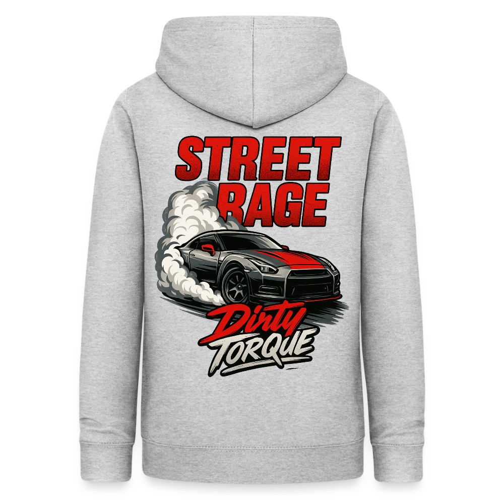 DirtyTorque Street Rage Hoodie Women - Hellgrau meliert