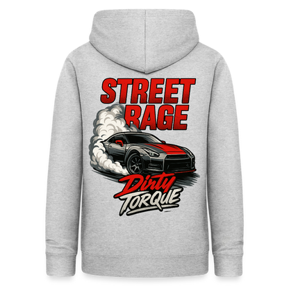 DirtyTorque Street Rage Hoodie Women - Hellgrau meliert