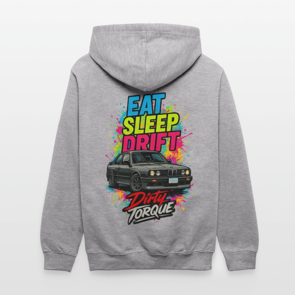 DirtyTorque Eat Sleep Drift  Premium Hoodie Unisex - Grau meliert/Navy