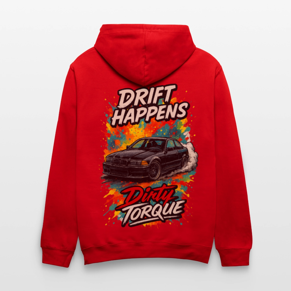 DirtyTorque E36 Drift  Premium Hoodie Unisex - Rot/Weiß