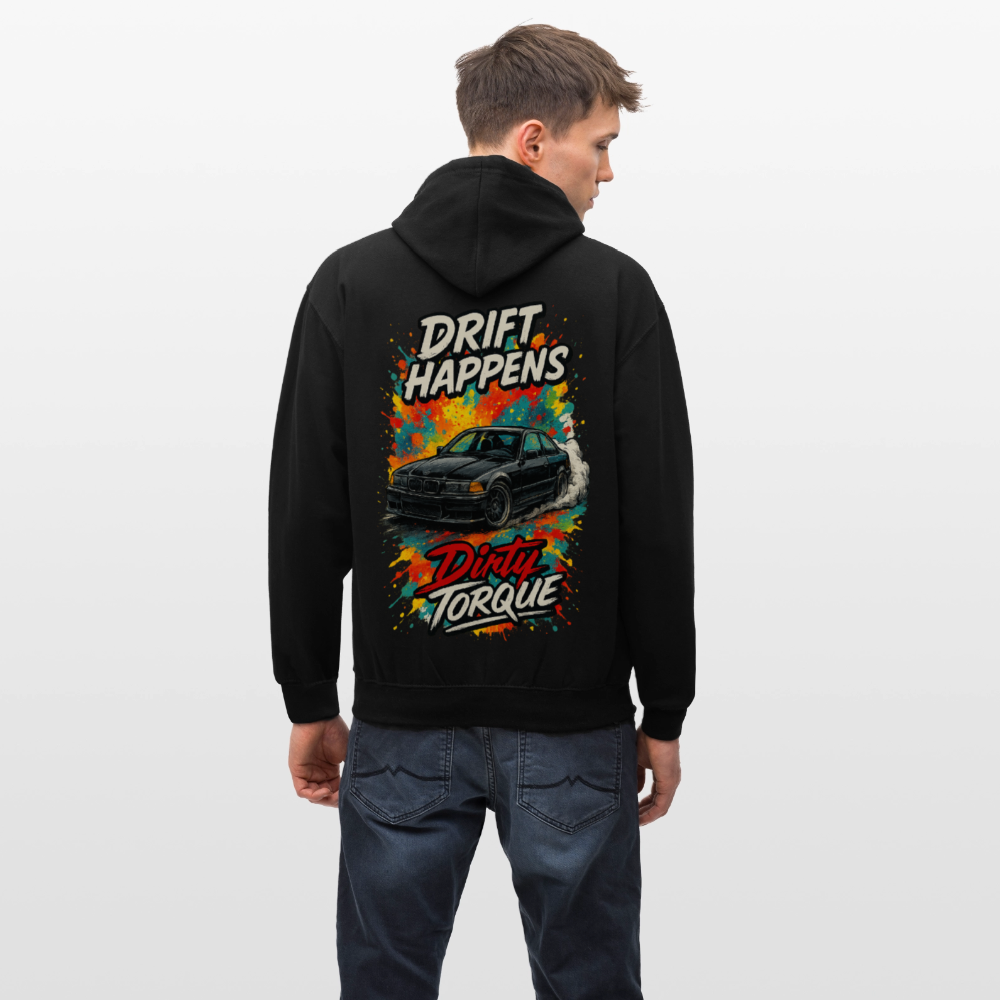 DirtyTorque E36 Drift  Premium Hoodie Unisex - Schwarz/Gold